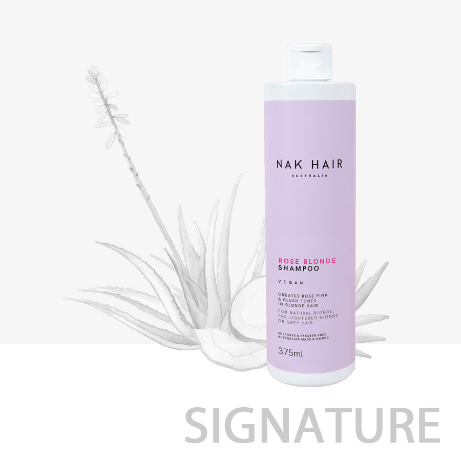 champú nak hair rose blonde