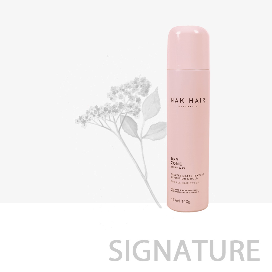 nak hair dry zone spray wax