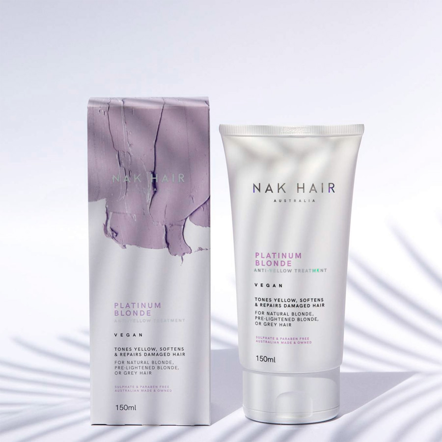 Nak Hair Platinum Blonde Treatment Anti Yellow 60 Second Repair