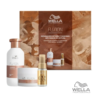 Pack Wella Fusion Premium Care edición 2024, set profesional para regalar que incluye una rutina de 3 productos, ideal para cabellos dañados y debilitados.