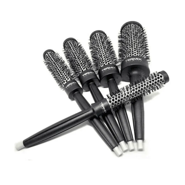 Kit 5 cepillos Termix Profesional Clasic, cepillos térmicos de alta calidad para peinados perfectos en casa o en el salón.