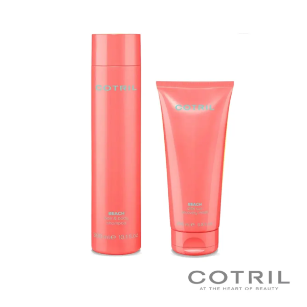 Cotril Pack Beach, champú + mascarilla diseñados para proteger el cabello y piel de los factores externos más propicios del verano como el sol, cloro y sal.