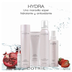 Cotril Pack Hidratante Hydra Pro, completo tratamiento hidratante y antioxidante para cabellos deshidratados que aporta cuerpo, esplendor y suavidad.