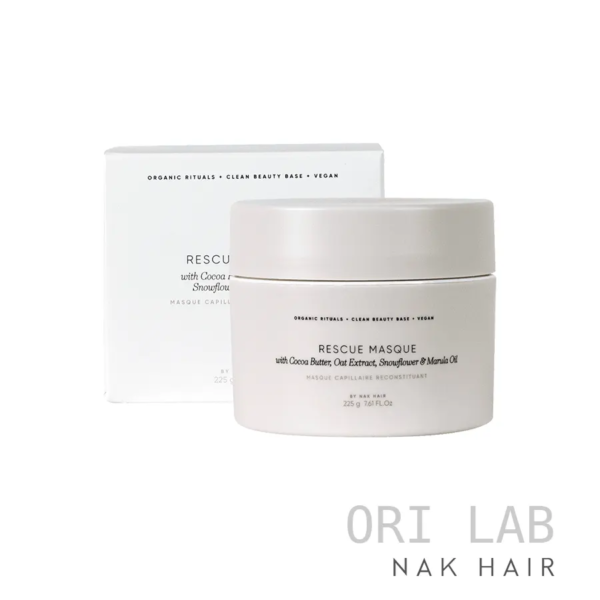 Nak Hair Ori Lab Rescue Masque, mascarilla acondicionadora intensiva y acción suavizante superior que nutre intensamente y ayuda a reparar el cabello dañado.