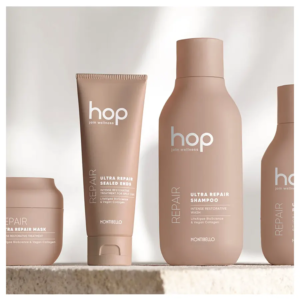 ntibello Hop Ultra Repair Mask, mascarilla ultra reparadora para cabellos secos y/o dañados. Reconstruye y refuerza el cabello desde el interior.