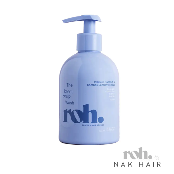 ROH Reset Scalp Wash champú purificante para cuero cabelludo sensible con tendencia a la caspa.